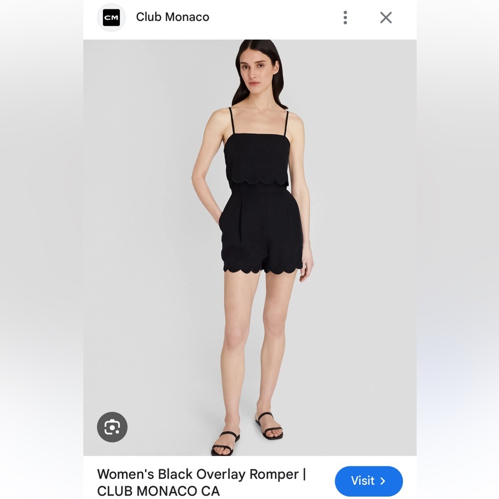 Club Monaco Overlay Romper
